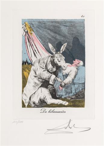 SALVADOR DALÍ Les Caprices de Goya.